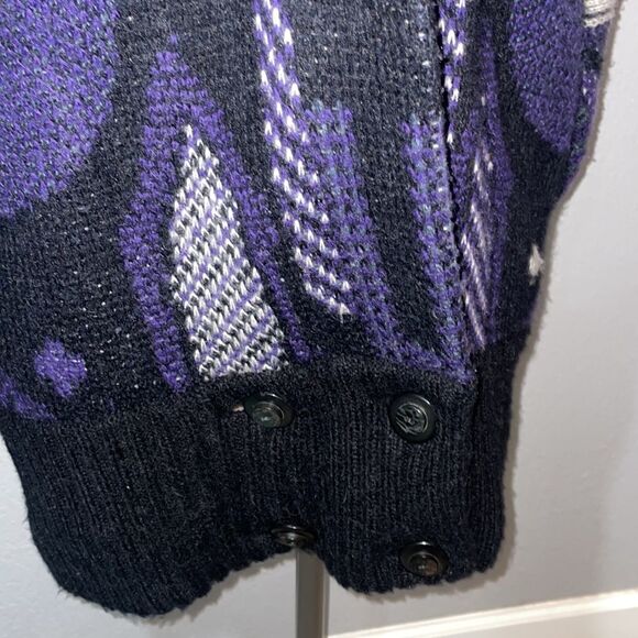 Vintage 1988 Gallery Women’s Chunky Mohair Blend Cardigan size S w/tag & receipt - Picture 3 of 10